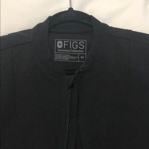 Figs Bellery Scrub Jacket Black XS